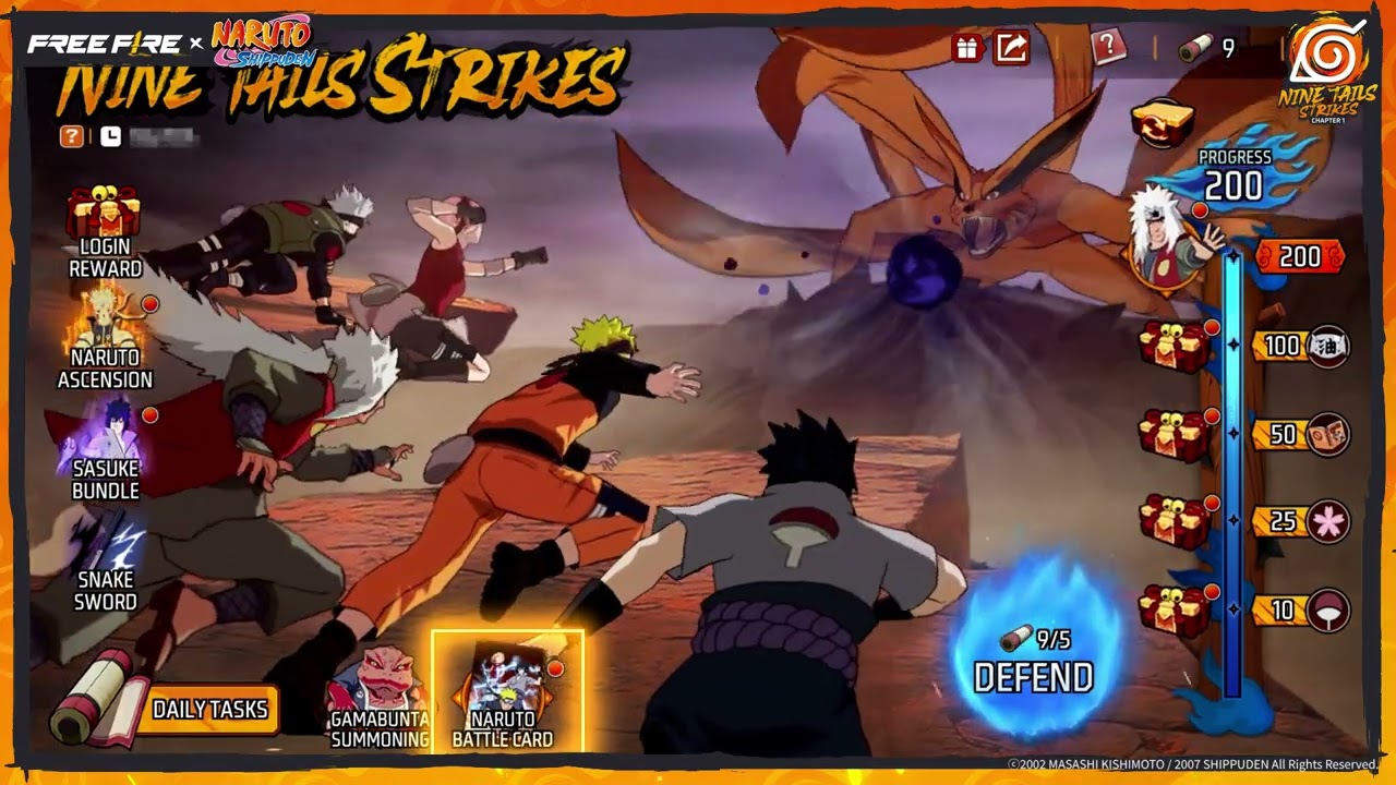 تسليط الضوء على التعاون | Free Fire x NARUTO SHIPPUDEN