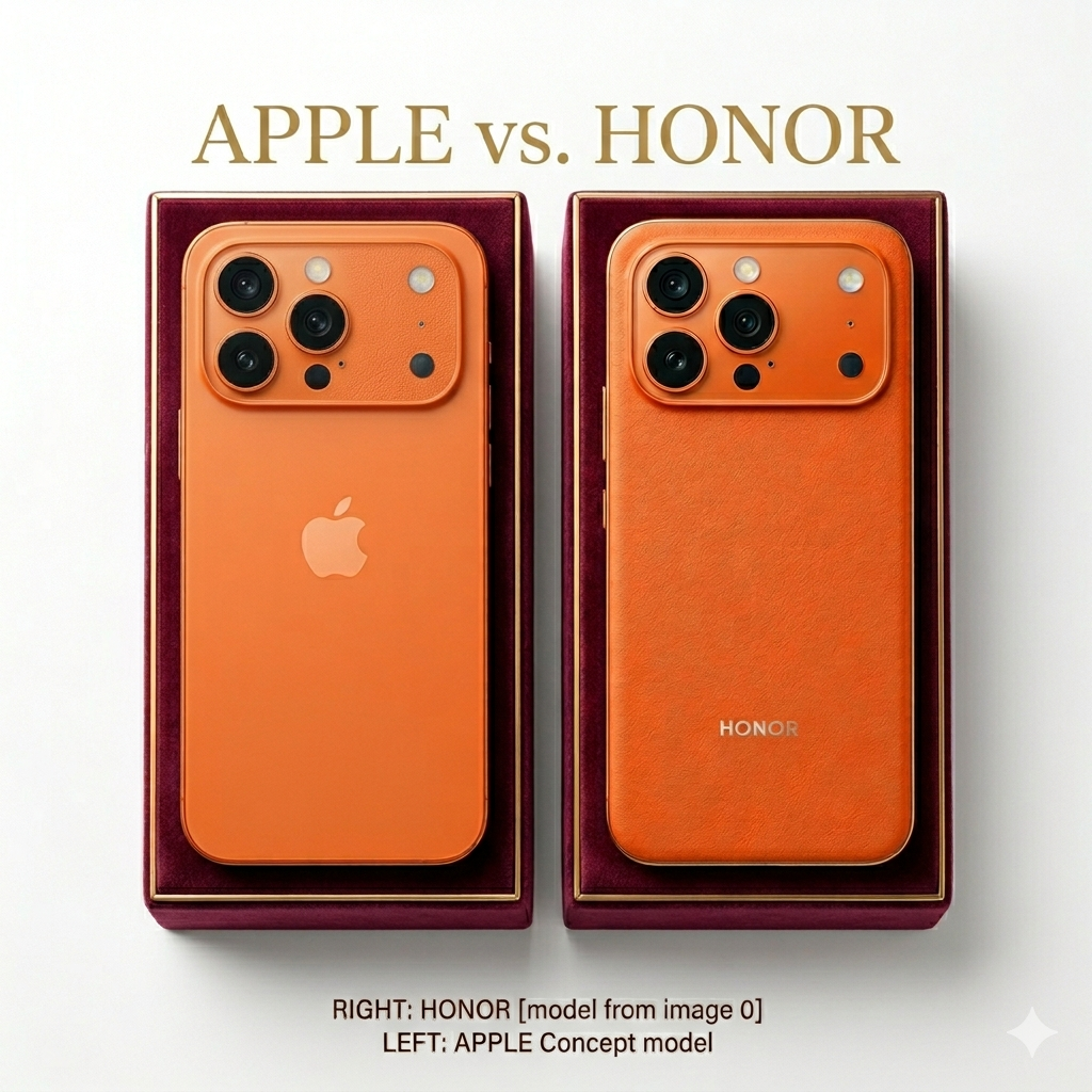 زمن التقليد الجميل| "هونر" تستفز "آبل" في تصميم Honor 600 Pro المستوحى من iPhone 17 Pro Max