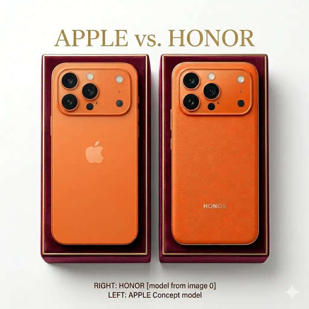 زمن التقليد الجميل| "هونر" تستفز "آبل" في تصميم Honor 600 Pro المستوحى من iPhone 17 Pro Max