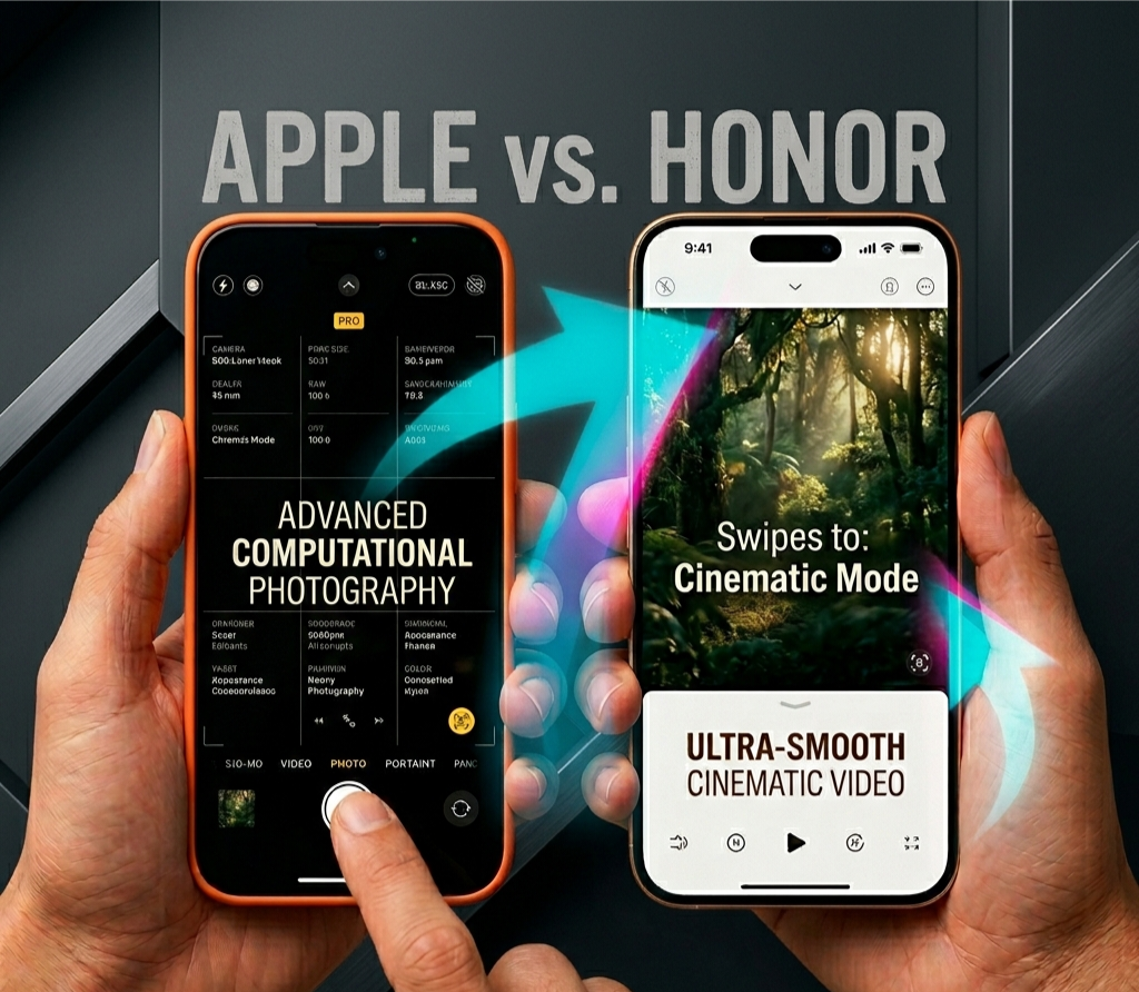 زمن التقليد الجميل| "هونر" تستفز "آبل" في تصميم Honor 600 Pro المستوحى من iPhone 17 Pro Max