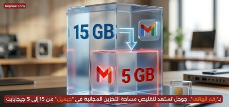 بـ”رقم الهاتف”.. جوجل تستعد لتقليص مساحة التخزين المجانية في “جيميل” من 15 إلى 5 جيجابايت بـ"رقم الهاتف".. جوجل تستعد لتقليص مساحة التخزين المجانية في "جيميل" من 15 إلى 5 جيجابايت